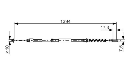 Cable, parking brake