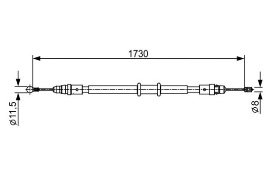 Cable, parking brake