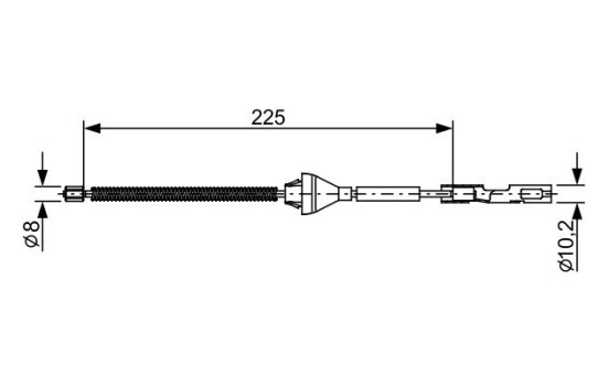 Cable, parking brake