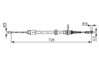 Cable, parking brake