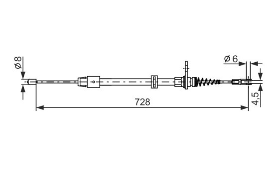 Cable, parking brake