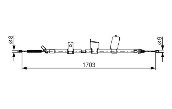 Cable, parking brake