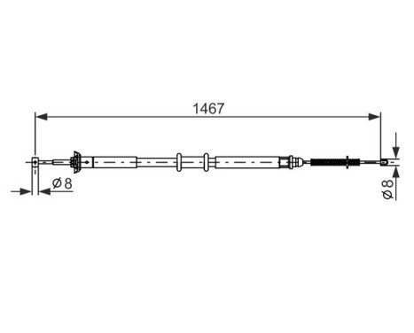 Cable, parking brake, Image 5