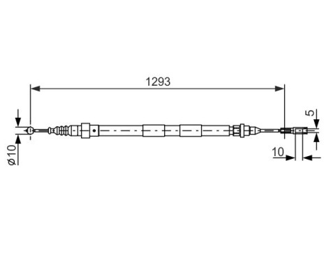 Cable, parking brake, Image 5