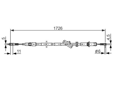 Cable, parking brake, Image 5