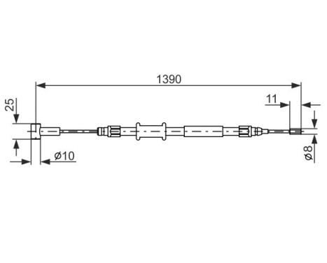 Cable, parking brake, Image 5
