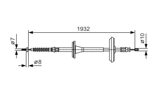 Cable, parking brake