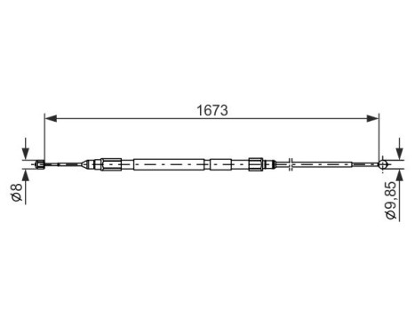 Cable, parking brake, Image 5