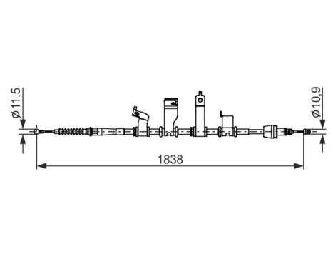 Cable, parking brake, Image 5