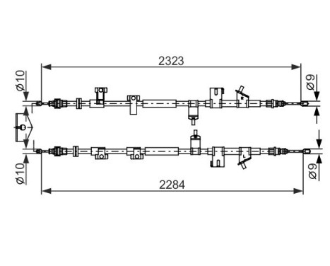 Cable, parking brake, Image 5