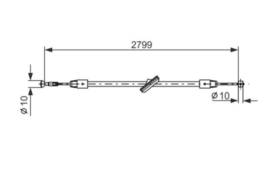 Cable, parking brake, Image 5