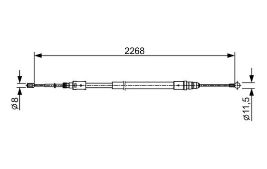 Cable, parking brake