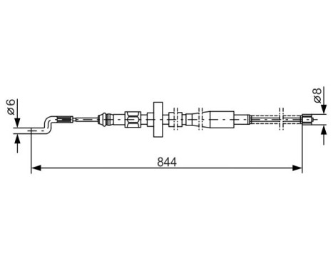 Cable, parking brake, Image 5