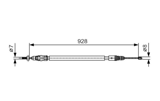 Cable, parking brake