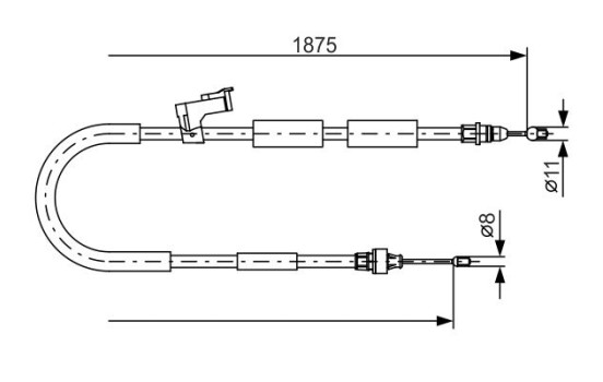 Cable, parking brake