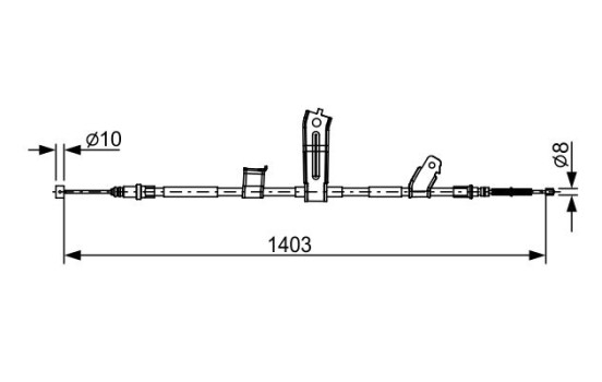 Cable, parking brake