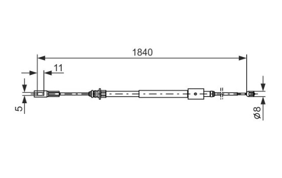 Cable, parking brake, Image 5