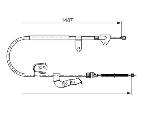 Cable, parking brake, Image 5
