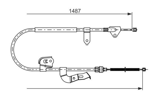 Cable, parking brake, Image 5