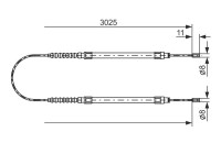 Cable, parking brake