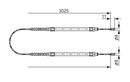 Cable, parking brake