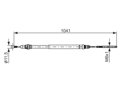 Cable, parking brake, Image 5