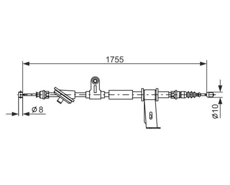 Cable, parking brake, Image 5