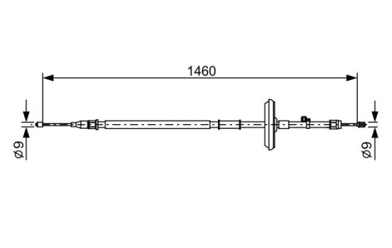 Cable, parking brake