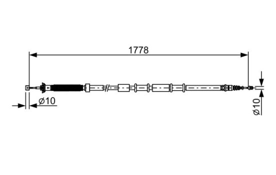 Cable, parking brake