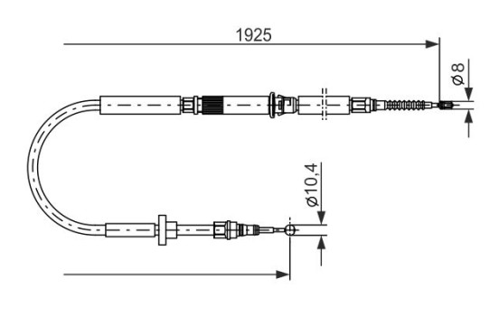 Cable, parking brake