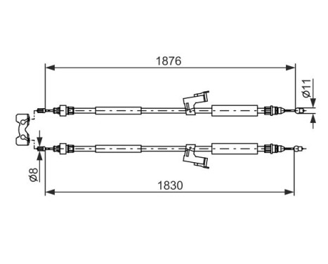Cable, parking brake, Image 5