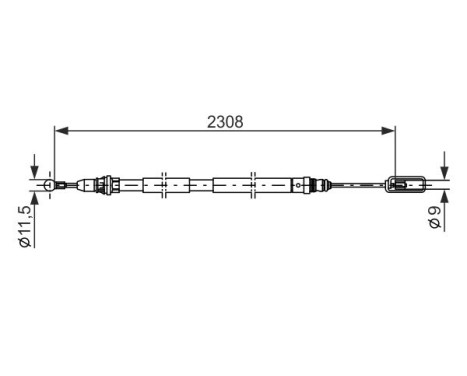 Cable, parking brake, Image 5
