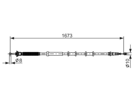 Cable, parking brake, Image 5