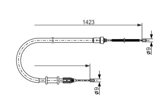 Cable, parking brake, Image 5