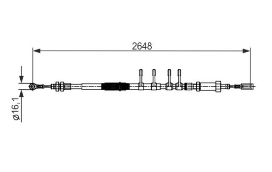 Cable, parking brake