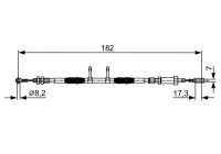 Cable, parking brake