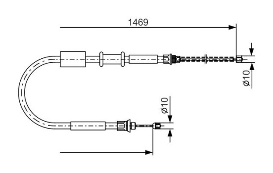 Cable, parking brake, Image 5