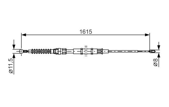 Cable, parking brake