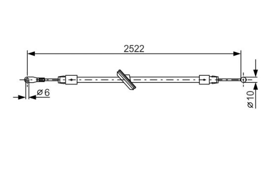 Cable, parking brake