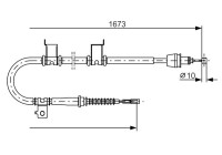 Cable, parking brake