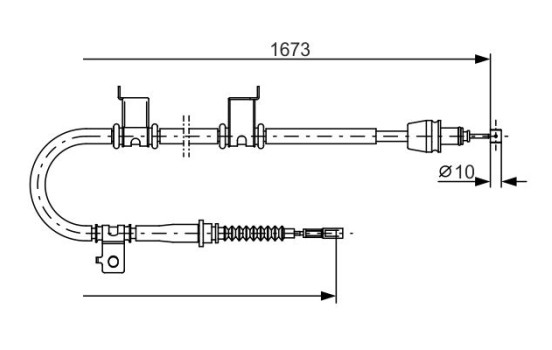 Cable, parking brake