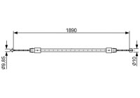 Cable, parking brake