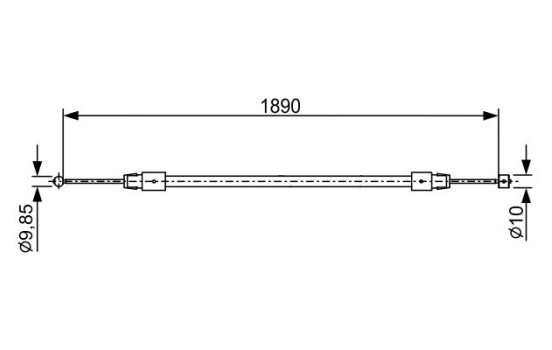 Cable, parking brake