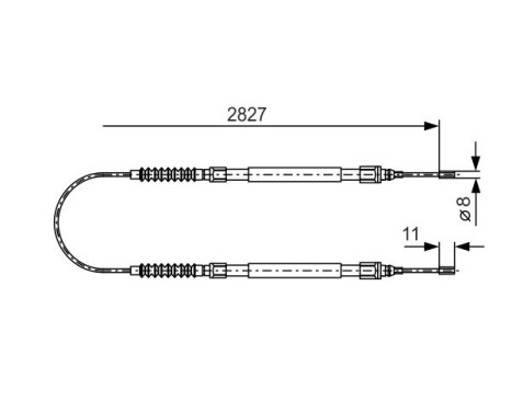 Cable, parking brake, Image 5