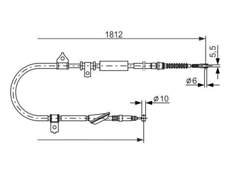 Cable, parking brake, Image 5