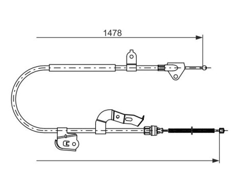 Cable, parking brake, Image 5