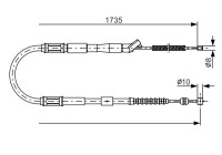 Cable, parking brake