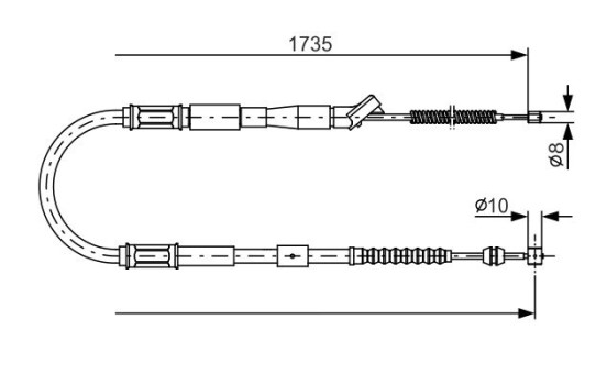 Cable, parking brake