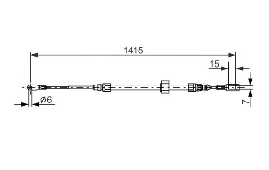 Cable, parking brake