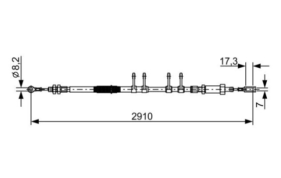 Cable, parking brake
